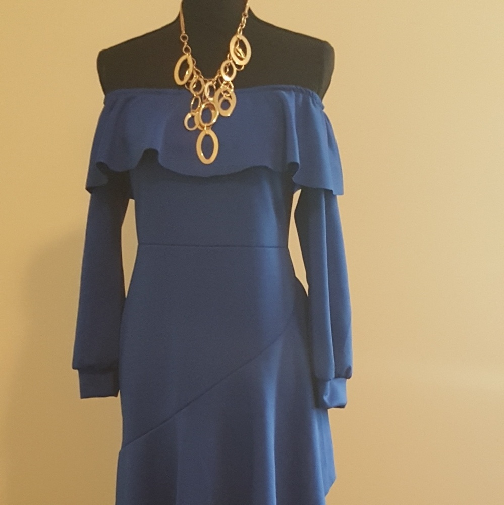 Beautiful Off The Shoulder Asymmetrical Dress